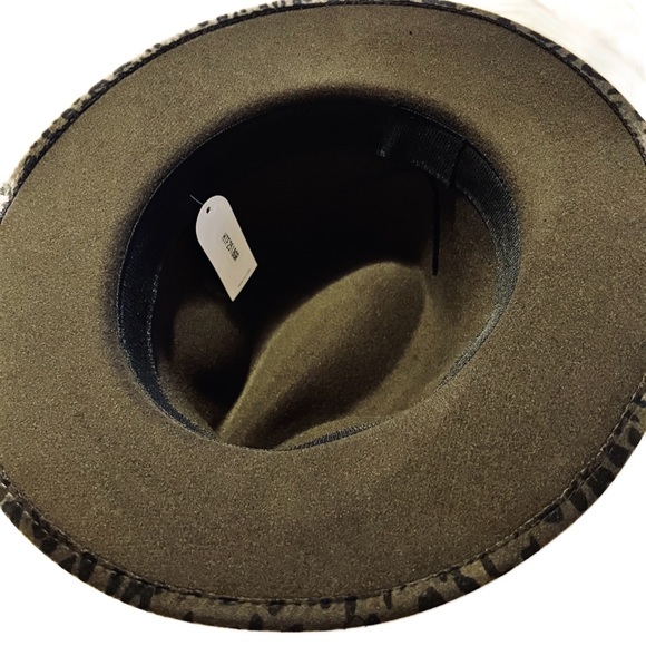 🎁🛍🆕GREEN LEOPARD PRINT FEDORA HAT - Picture 3 of 4